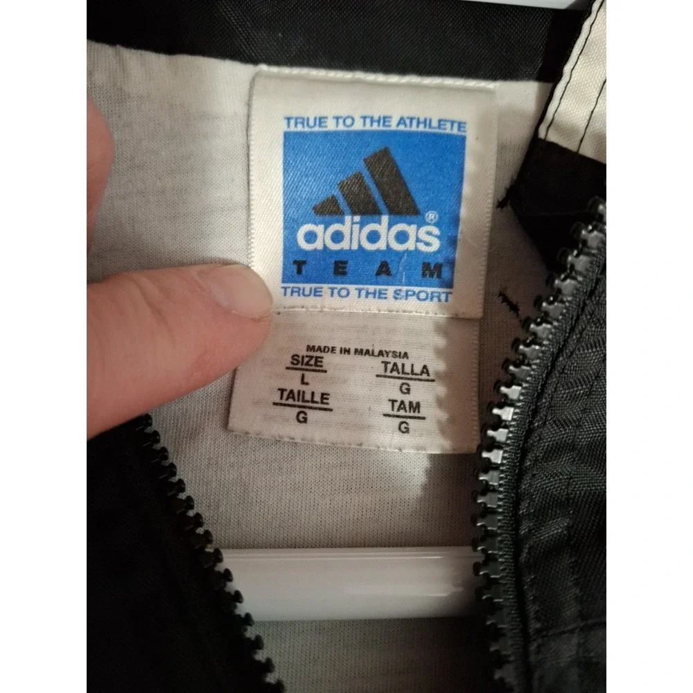 VTG‎ Y2K Mens Adidas Footlocker Cross Country Championships Black Jacket Large